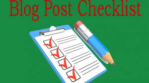 Blog Post Checklist