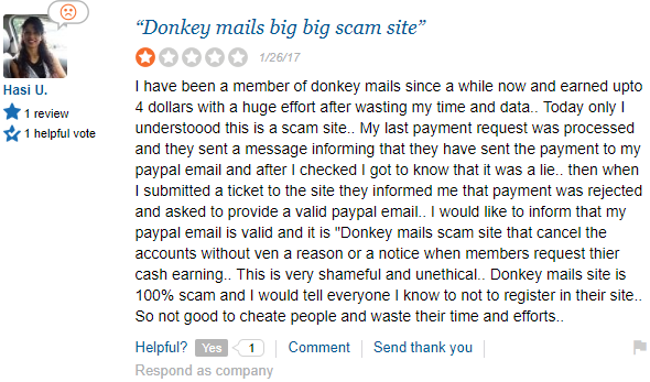Complaints On Donkeymails