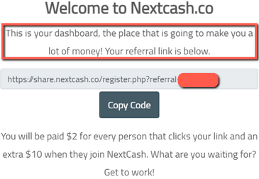 What Is Next Cash? - Welcome Message