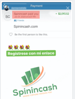 Is SpininCash A Scam? - Fake Payment