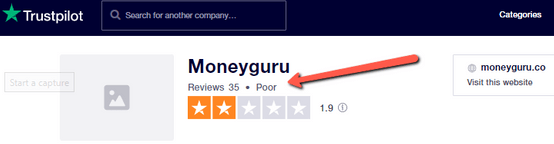 Is MoneyGuru A Scam? - Poor Rating