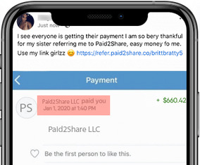 Is Paid2Share Legit? - Fake Payment Proof