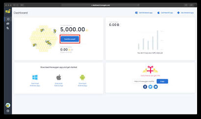 Honeygain App Dashboard. Source: honeygain support